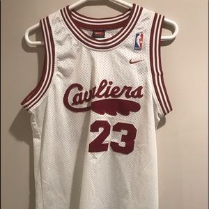🔥 Rare Kids LeBron James Cleveland Cavaliers #23 Throwback Jersey – Nike YL 🔥